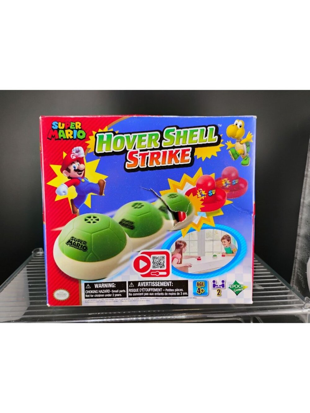 Super Mario Hover Shell Strike Air Hockey Game Set